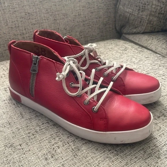 Blackstone Red Claret Sneaker Size 38 - Picture 1 of 11
